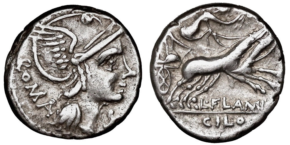 FAMILIA FLAMINIA (DENARIO) 109 al 108 a.C