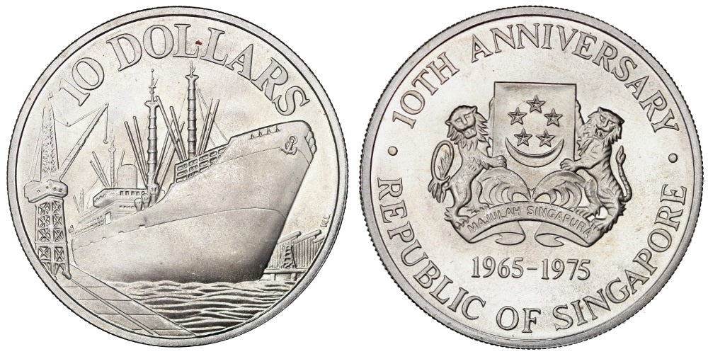 SINGAPUR 10 DOLARES 1975