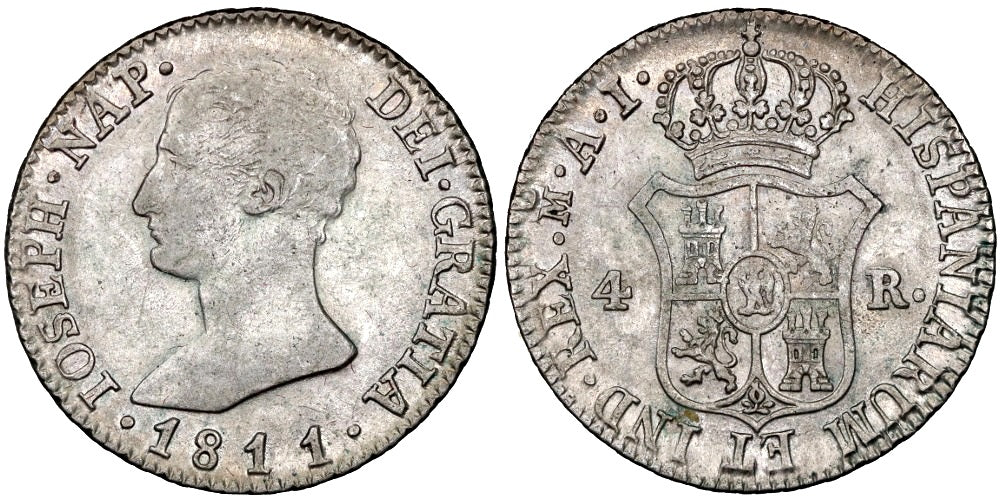 JOSE NAPOLEON  4 REALES 1811 MADRID AI