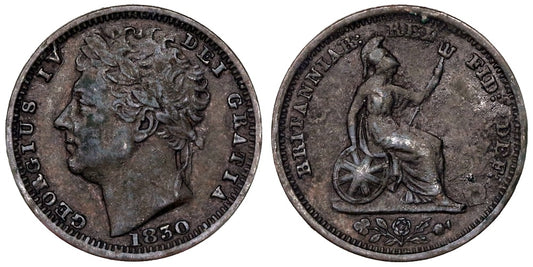 INGLATERRA 1/2 FARTHING 1830