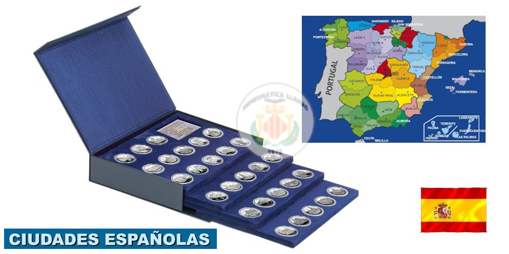 ESPAÑA 5 EUROS 2010-11-12 CIUDADES DE ESPAÑA – COLECCION COMPLETA