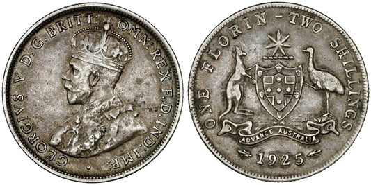 AUSTRALIA 1 FLORIN 1925