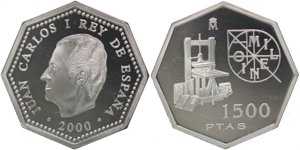 ESPAÑA 1500 PESETAS 2000 MILENIO – IMPRENTA