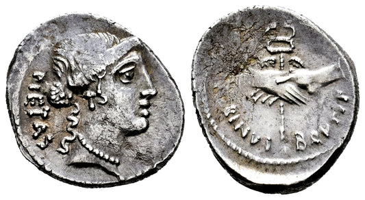 FAMILIA POSTUMIA (DENARIO) 48 a.C.