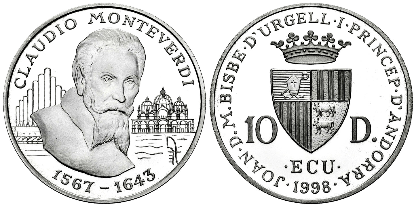 ANDORRA 10 DINERS 1998 CLAUDIO MONTEVERDI