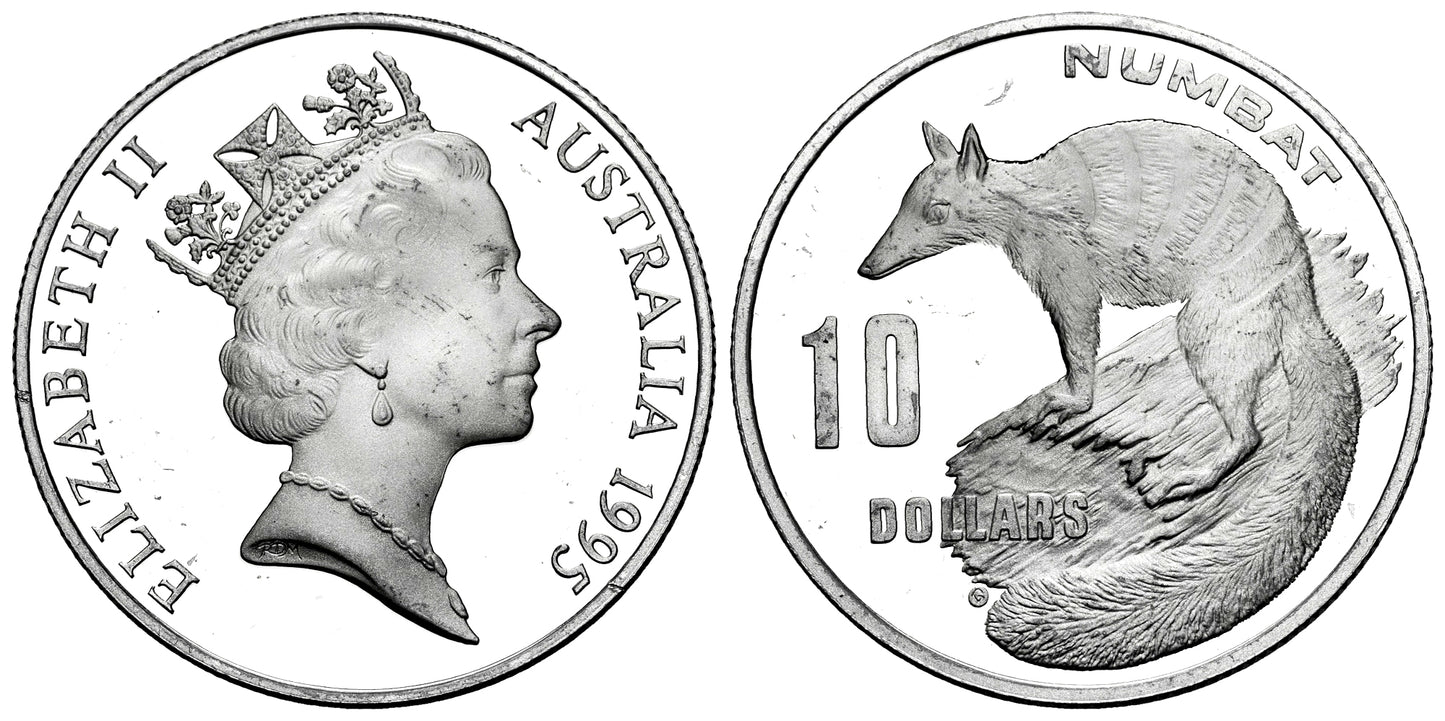AUSTRALIA 10 DOLARES 1995 NUMBAT