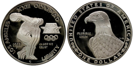 USA 1 DOLAR 1983 S OLIMPIADAS
