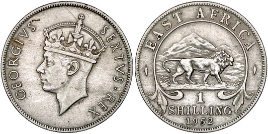 AFRICA DEL ESTE BRITANICA 1 SHILLING 1952