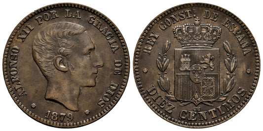 ALFONSO XII  10 CENTIMOS 1879