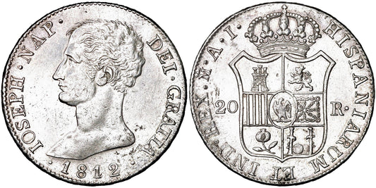 JOSE NAPOLEON 20 REALES 1812 MADRID AI