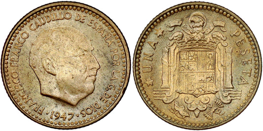 ESTADO ESPAÑOL 1 PESETA 1947*19-49