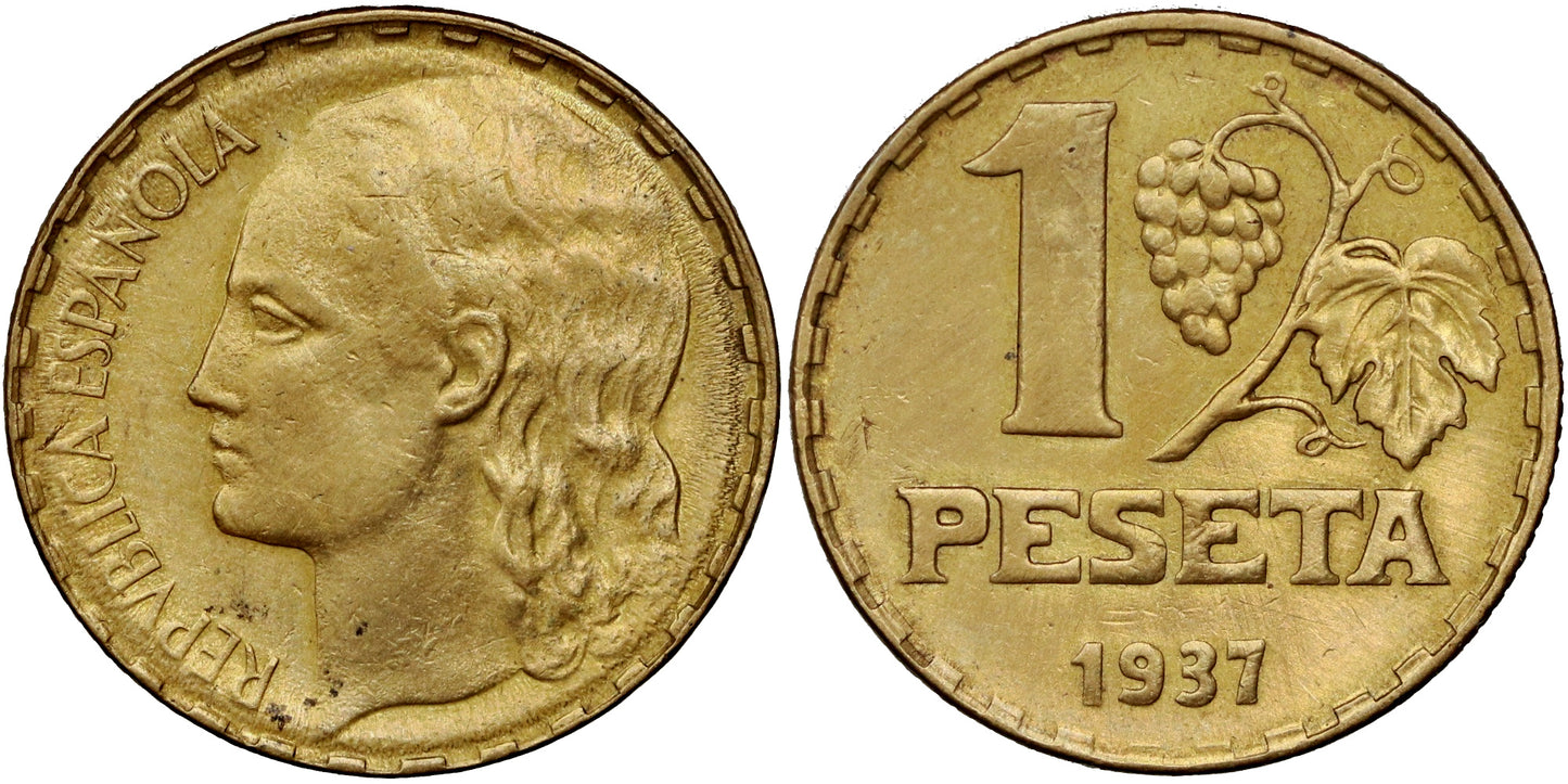 II REPUBLICA 1 PESETA 1937