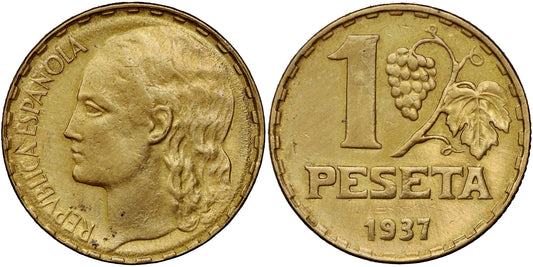 II REPUBLICA 1 PESETA 1937