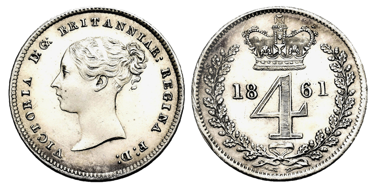 INGLATERRA 4 PENIQUES 1861