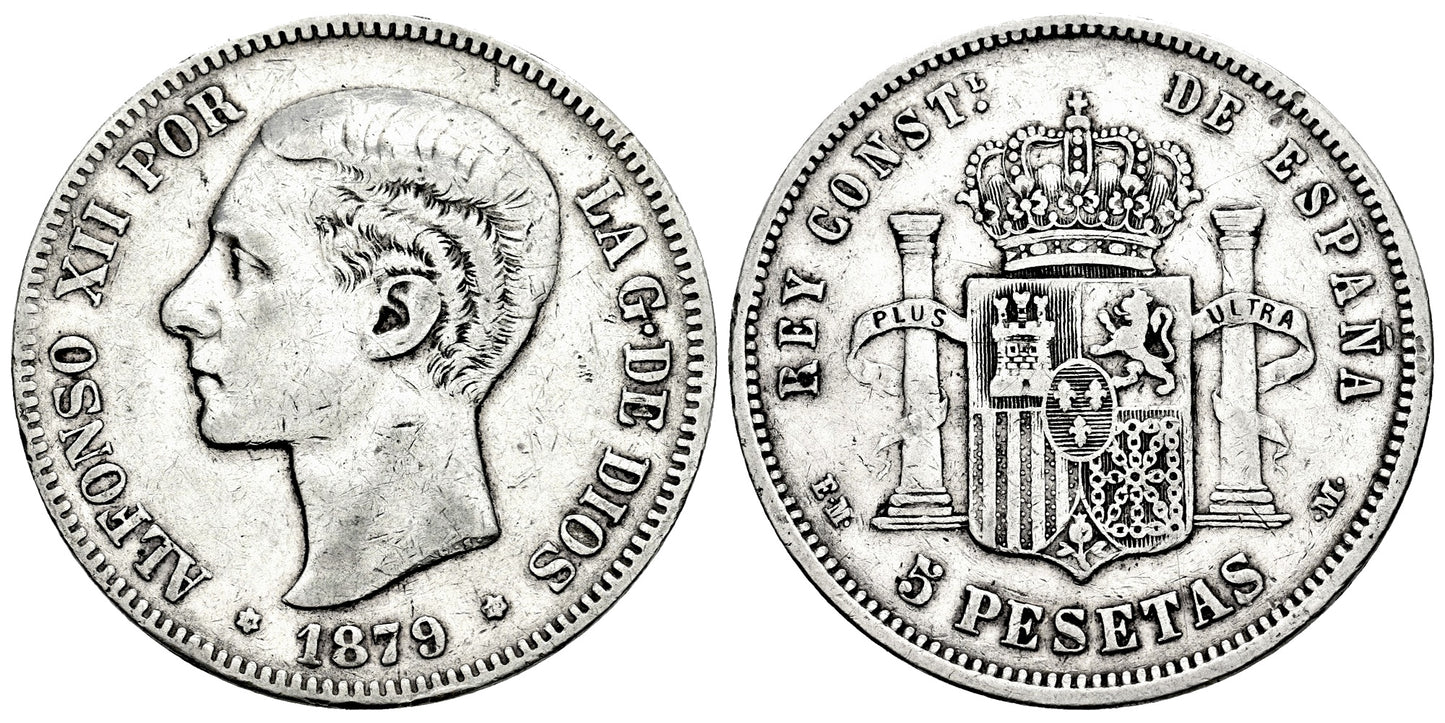 ALFONSO XII  5 PESETAS 1879
