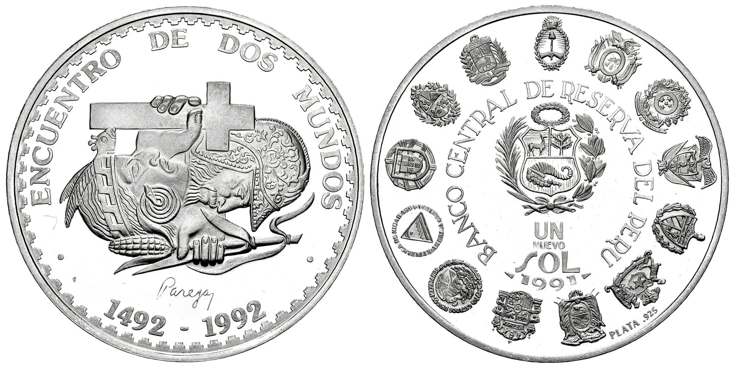 PERU 1 NUEVO SOL 1991  SERIE IBEROAMERICANA