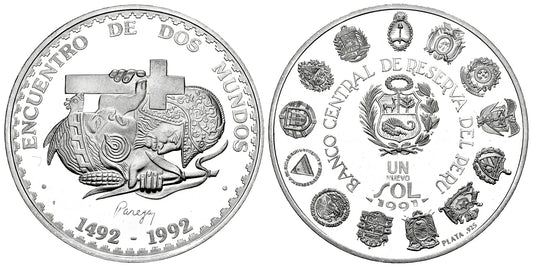 PERU 1 NUEVO SOL 1991  SERIE IBEROAMERICANA