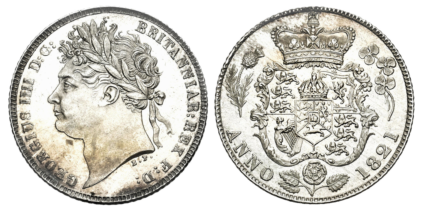 INGLATERRA 6 PENIQUES 1821 JORGE IV