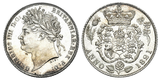 INGLATERRA 6 PENIQUES 1821 JORGE IV