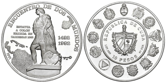 CUBA 10 PESOS 1991 SERIE IBEROAMERICANA