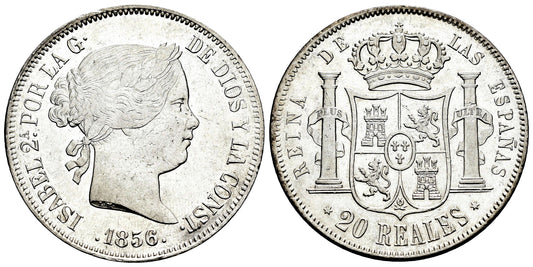ISABEL II  20 REALES 1856 MADRID