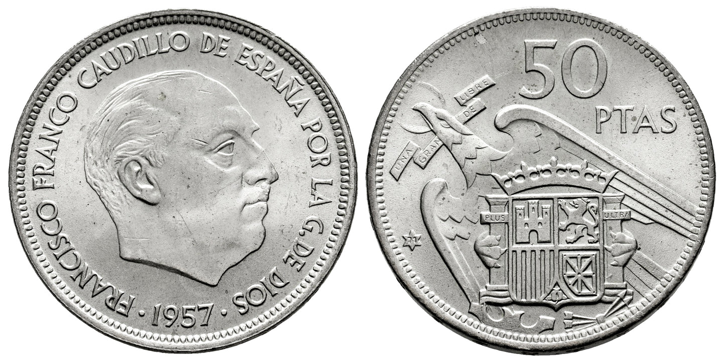 ESTADO ESPAÑOL 50 PESETAS 1957*71