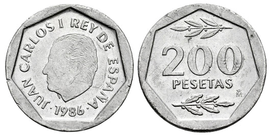 FALSA DE EPOCA; JUAN CARLOS I  200 PESETAS 1986