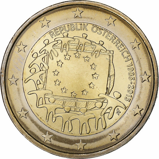 Austria, 
  
  2 euros, 
  
  2015