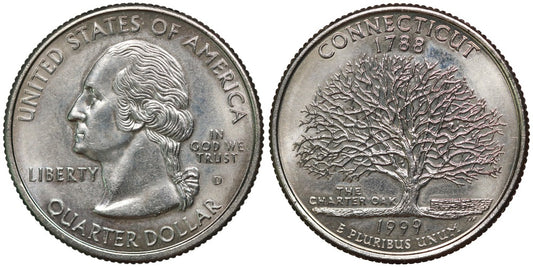 USA 1/4 DOLAR 1999 D  CONNECTICUT
