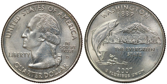USA 1/4 DOLAR 2007 D  WASHINGTON