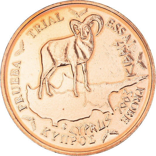Chipre, 

2 céntimos de euro, 

2003