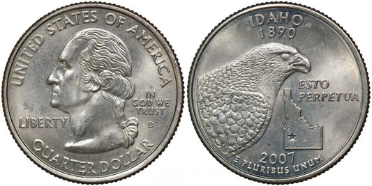 USA 1/4 DOLAR 2007 D  IDAHO