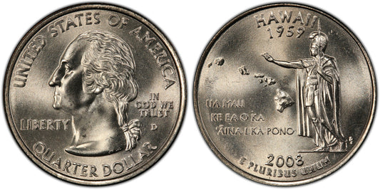 USA 1/4 DOLAR 2008 D  HAWAI