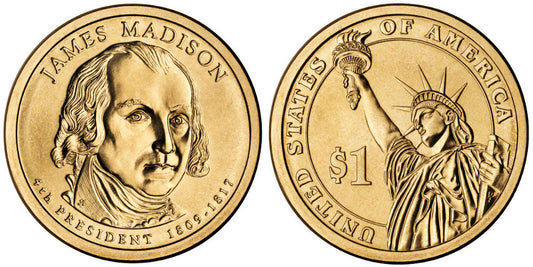 USA 1 DOLAR 2007 D JAMES MADISON