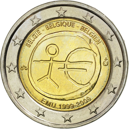 Bélgica, 
  
  2 euros, 
  
  10 años euros