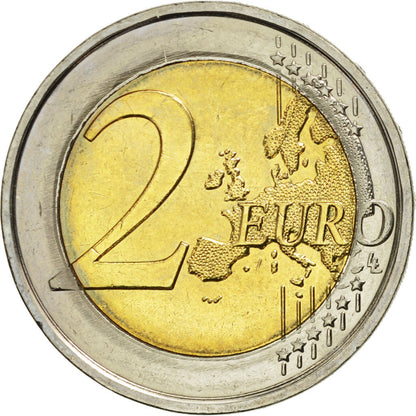Bélgica, 
  
  2 euros, 
  
  10 años euros