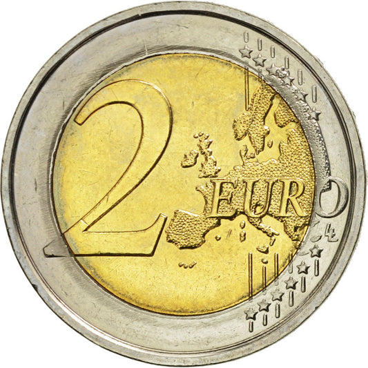 Bélgica, 
  
  2 euros, 
  
  10 años euros