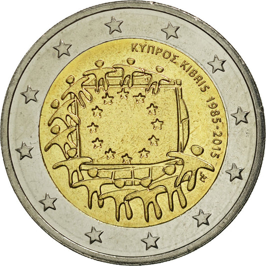 Chipre,

2 euros,

Bandera