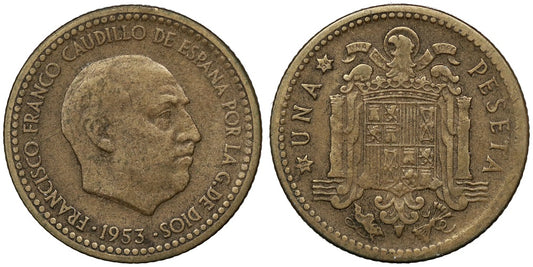 ESTADO ESPAÑOL 1 PESETA 1953*19-54