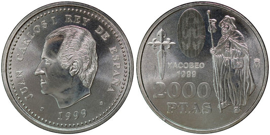 ESPAÑA 2000 PESETAS 1999 JACOBEO