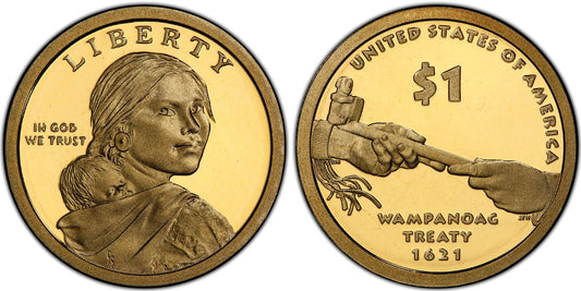 USA 1 DOLAR 2011 S  TRATADO DE WAMPANOAG