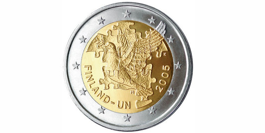 2 EUROS FINLANDIA 2005 ADHESION A LA O.N.U.