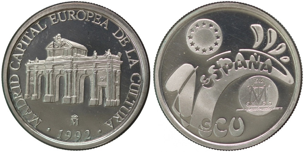 ESPAÑA 1 ECU 1992 MADRID CAPITAL EUROPEA DE LA CULTURA