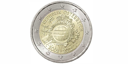 2 EUROS AUSTRIA 2012 ANIVERSARIO DEL EURO