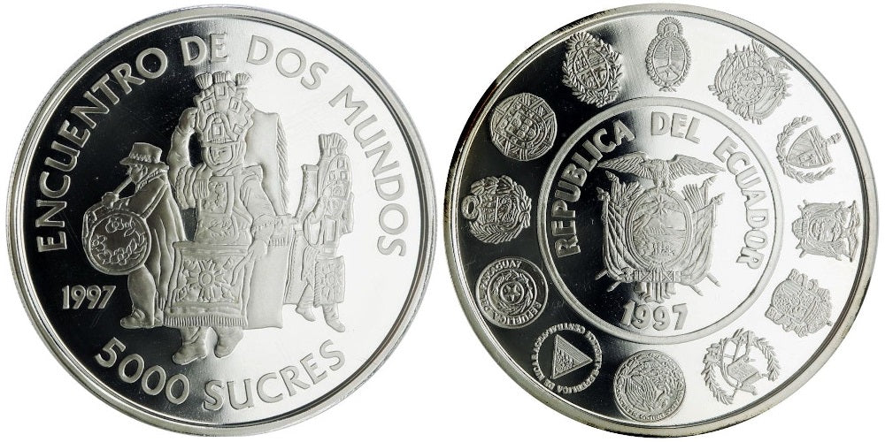 ECUADOR 5000 SUCRES 1997  III SERIE IBEROAMERICANA