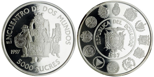 ECUADOR 5000 SUCRES 1997  III SERIE IBEROAMERICANA