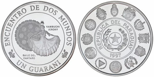 PARAGUAY 1 GUARANI 1997  III SERIE IBEROAMERICANA