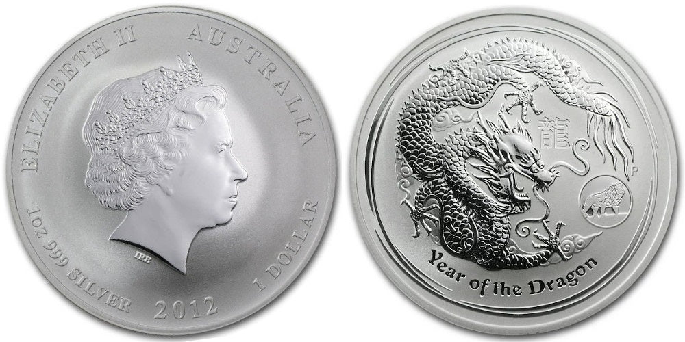 AUSTRALIA 1 DOLAR 2012 AÑO DEL DRAGON