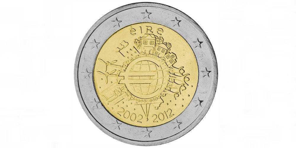 2 EUROS IRLANDA 2012  X ANIVERSARIO DEL EURO