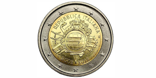 2 EUROS ITALIA 2012 ANIVERSARIO DEL EURO